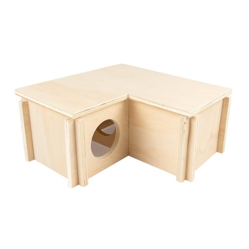 Duvo+ L-bungalow hout l24b24h11cm
