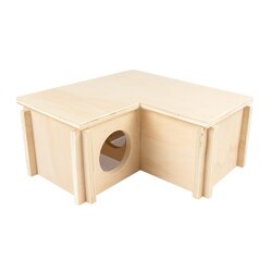 Duvo+ L-bungalow hout l24b24h11cm