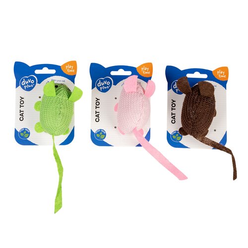 duvo+ muis l9,5b4h6cm 3 assorti