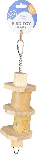 Duvo Vogelspeelgoed brainy 7.6x7.6x30cm