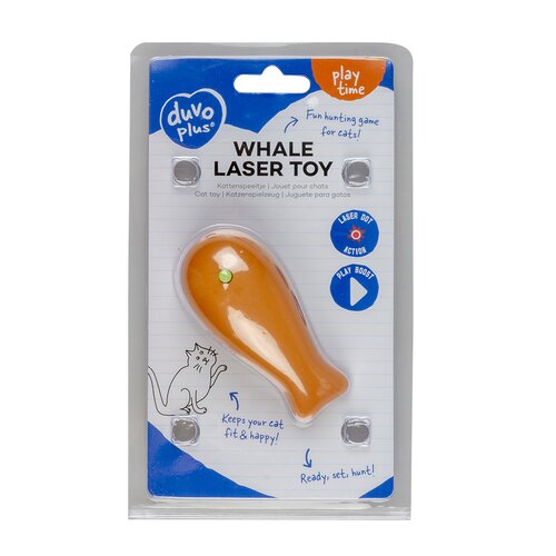 Duvo Walvis laser kattenspeeltje