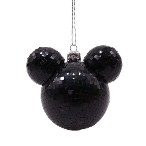 Ear bauble 1 pcs Disco black
