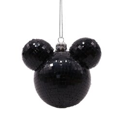 Ear bauble 1 pcs Disco black