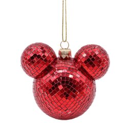 Ear bauble 1 pcs Disco red