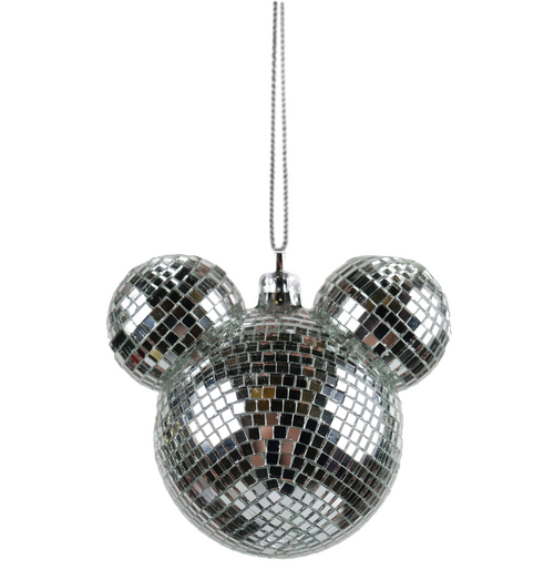 Ear bauble 1 pcs Disco silver