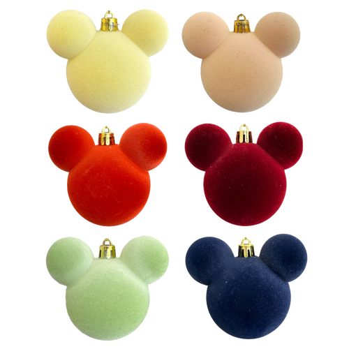 Ear Bauble assorti 6 pcs velvet