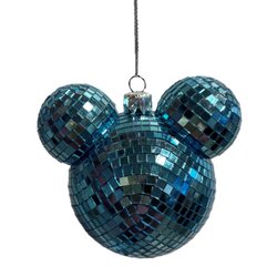 Ear bauble disco blue