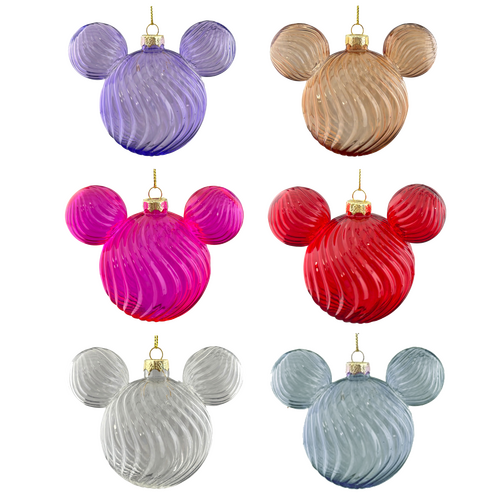 Ear Baubles glass 6 assorted