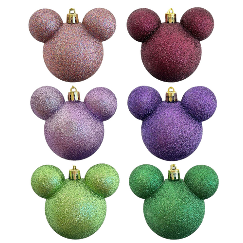 Ear Baubles glitter 6 assorted