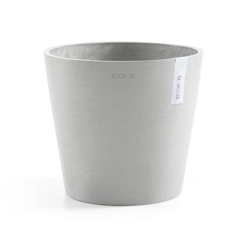 Ecopots Amsterdam 25 White Grey