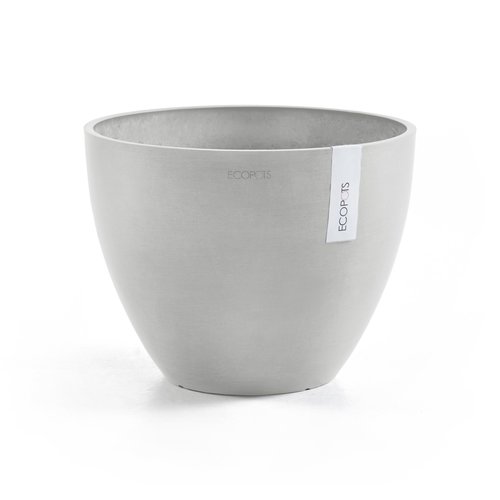 Ecopots Antwerp 30 White Grey