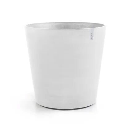 Ecopots Pot amsterdam+wiel d60h56cm puurwit