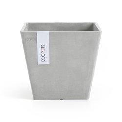 Ecopots Rotterdam 20 White Grey