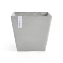 Ecopots Rotterdam 30 White Grey