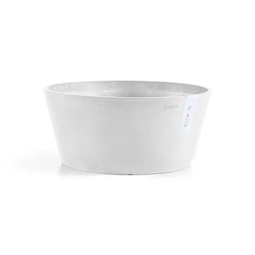 Ecopots Schaal frankfurt d30h15cm puurwit