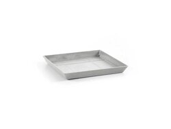 Ecopots Schotel Square 40 White Grey