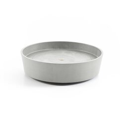 Ecopots Schotel Wheels 50 White Grey