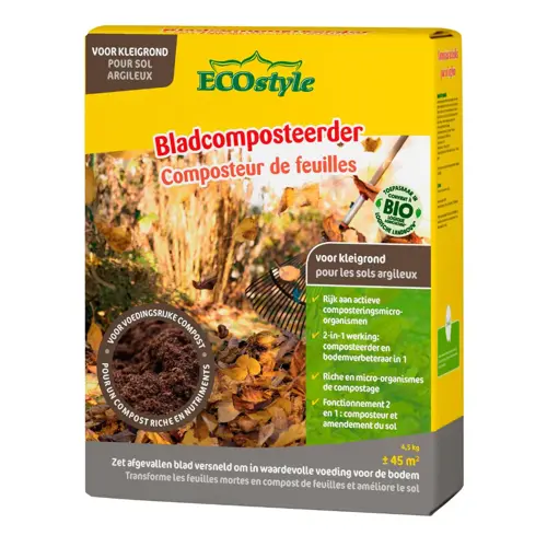 Ecostyle Bladcomposteerder kleigrond 4.5 kg - afbeelding 1