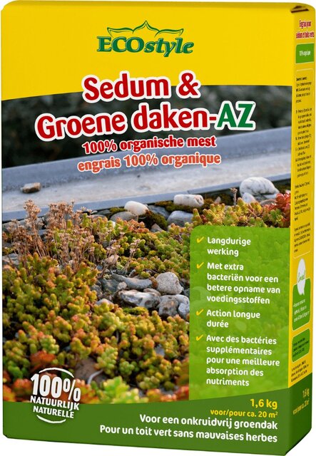 Ecostyle Sedum & groene daken-az 1.6kg - afbeelding 1