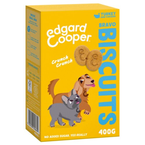 Edgard & cooper Adult biscuit turkey&chicken 400gr