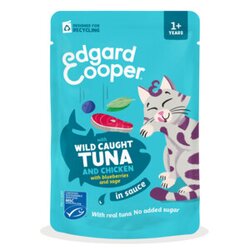 Edgard & cooper Adult tonijn&kip in saus 85g