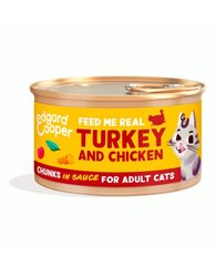 Edgard & cooper Cat adult chuncks turkey/chicken 85