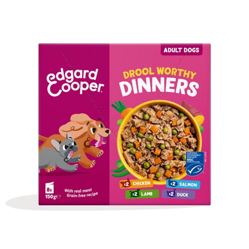 Edgard & cooper Hond adult stew pouch 8x150g