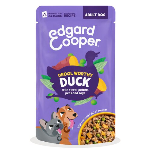 Edgard & cooper Hond adult stew pouch eend 150g