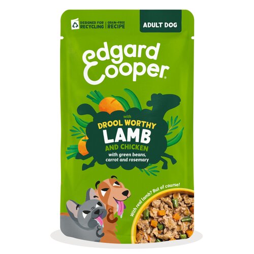 Edgard & cooper Hond adult stew pouch lam&kip 150g
