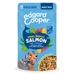 Edgard & cooper Hond adult stew pouch zalm&kip 150g