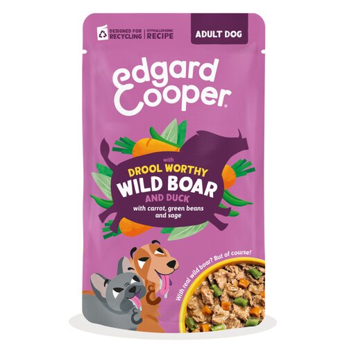 Edgard & cooper Hond adult stew pouch zwijn 150g