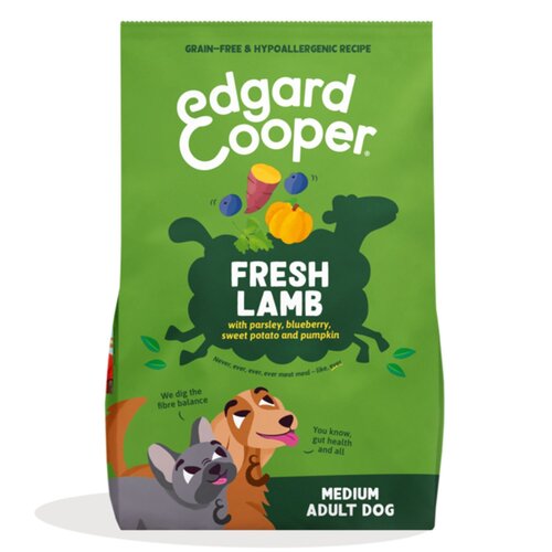 Edgard & cooper Hondenvoer droog adult lam medium 1kg