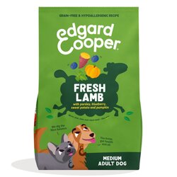 Edgard & cooper Hondenvoer droog adult lam medium 1kg