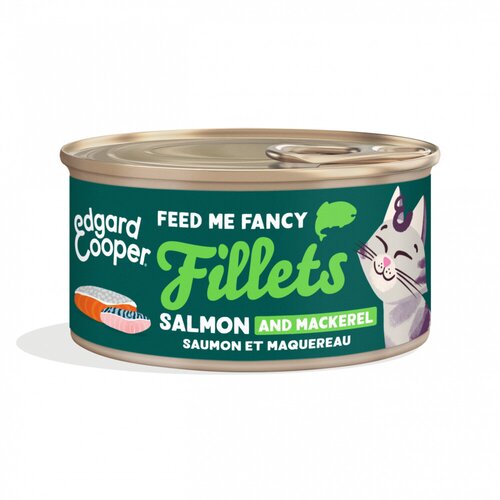 Edgard & cooper Kattenvoer filet zalm&makreel 70g