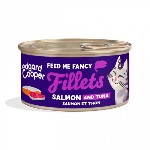 Edgard & cooper Kattenvoer filet zalm&tonijn 70g