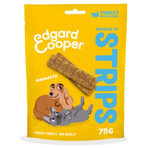 Edgard & cooper Strips adult turkey&chicken 75g