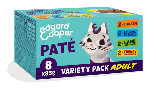EDgard & cooperCat adult multipack 8x85g pate 680g