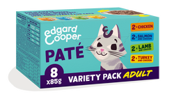 EDgard & cooperCat adult multipack 8x85g pate 680g