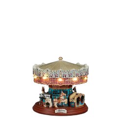Efteling Carrousel werkt op batterijen - h8,5xd9cm