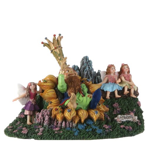 Efteling Oberon met elfjes - l17,5xw12,5xh11,5cm