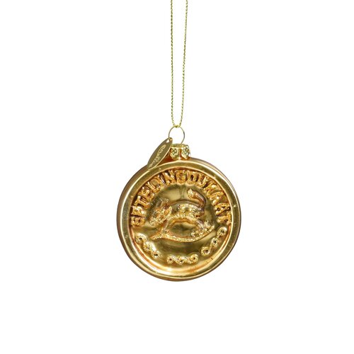 Efteling Ornament ezeltje strek je goud - l6xb1xh7cm