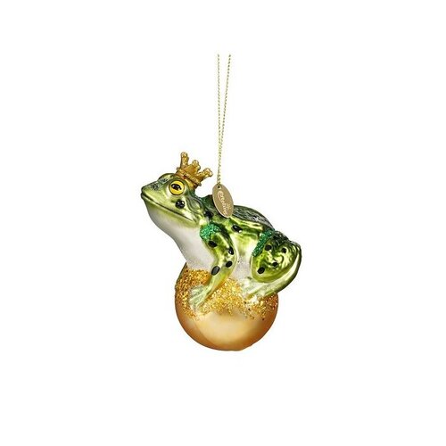 Efteling Ornament kikkerkoning green - l6xw5,5xh10cm