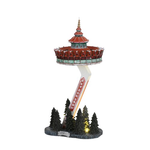 Efteling Pagode werkt op batterijen - l16xb12,5xh29,5cm