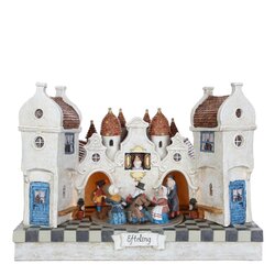 Efteling Verlichte straat Zwaan kleef aan inclusief adapter - l31xb19xh22cm