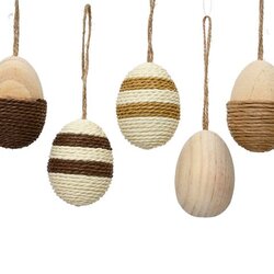 DECORIS Ei vurenhout d4h6cm a6