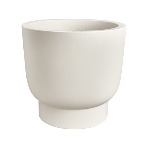 Elho Amber Grail 47 - Wit - Ø 47 x H 45 cm - Binnen en Buiten - 100% gerecycled