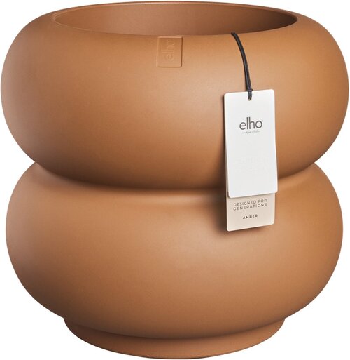 Elho Amber Roll Low 43 - Ø 43 x H 40 cm - Binnen en Buiten - 100% gerecycled - afbeelding 1