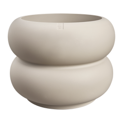 Elho Amber Roll Low 60 - Beige - L 60 x B  x H 46 cm - Binnen en Buiten - 100% gerecycled