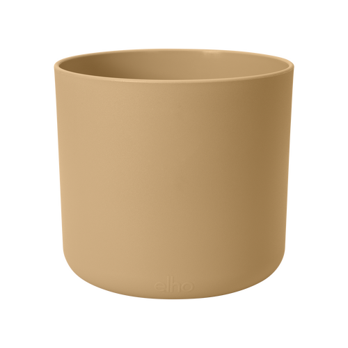 Elho B.for Soft Rond 18 - Beige - L 18 x B  x H 17 cm - Binnen - 100% gerecycled