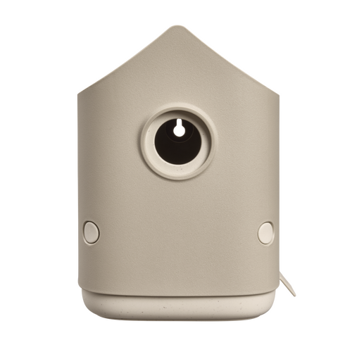 Elho Cosy Bird House 18 - Beige - L 18 x B  x H 23 cm - Balkon en Buiten - 100% gerecycled